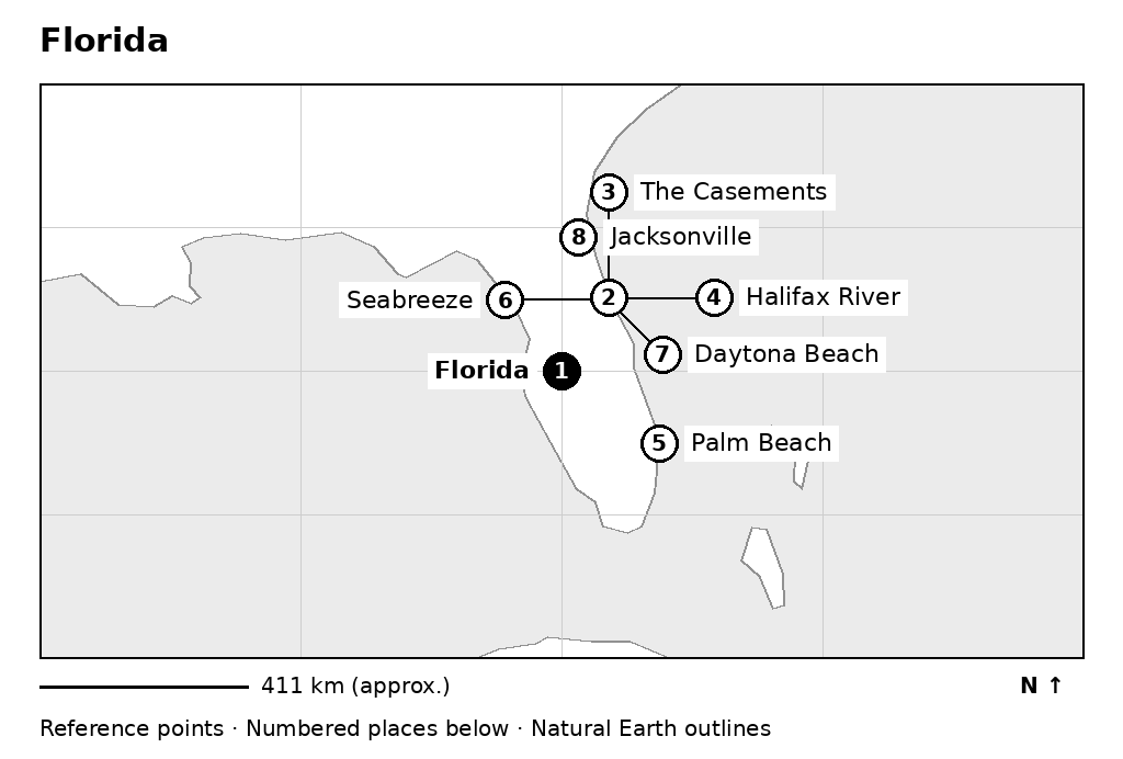 Closer orientation map for Florida