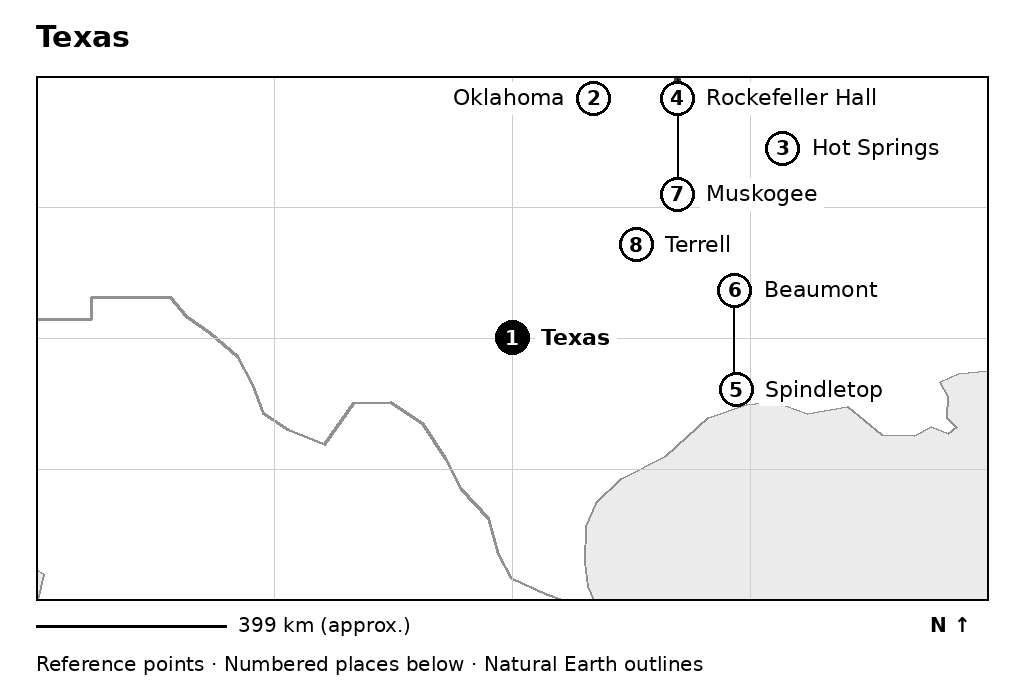Closer orientation map for Texas