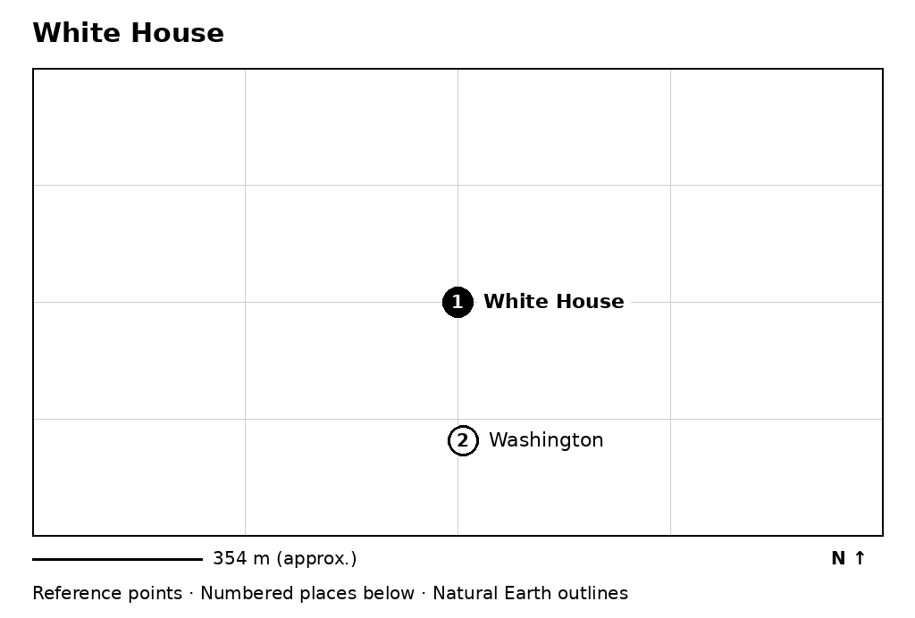 Closer orientation map for White House