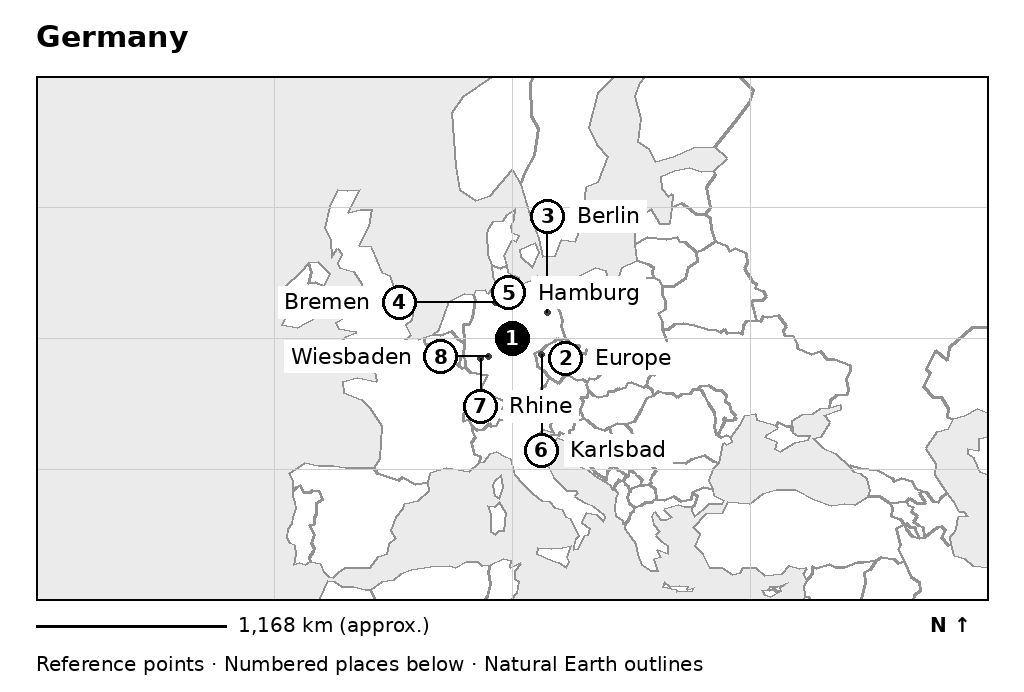 Closer orientation map for Germany