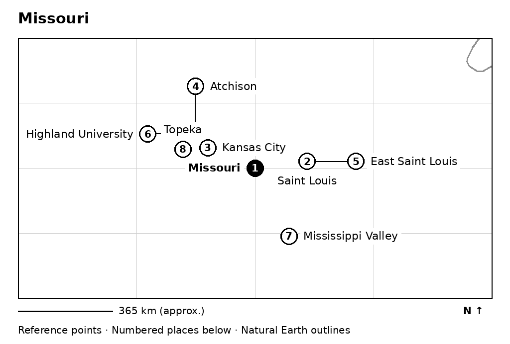 Closer orientation map for Missouri