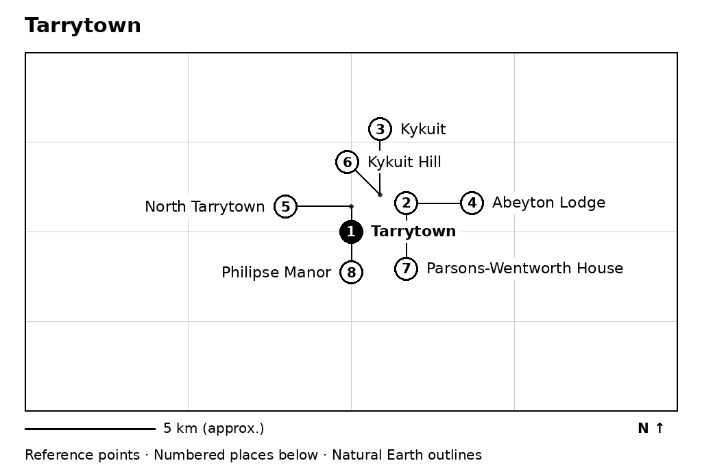 Closer orientation map for Tarrytown