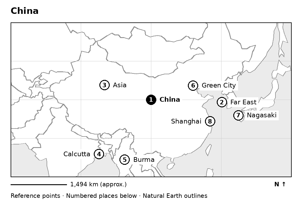 Closer orientation map for China