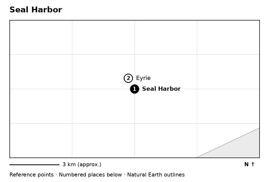 Closer orientation map for Seal Harbor