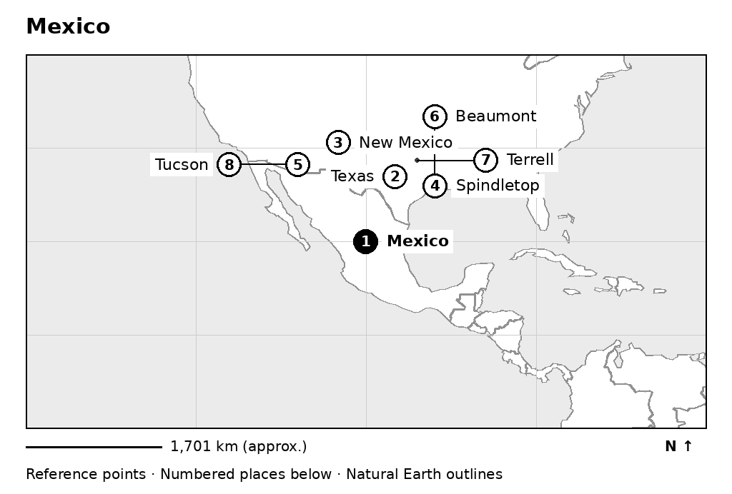 Closer orientation map for Mexico