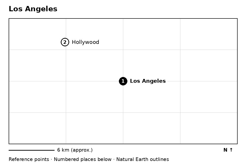 Closer orientation map for Los Angeles