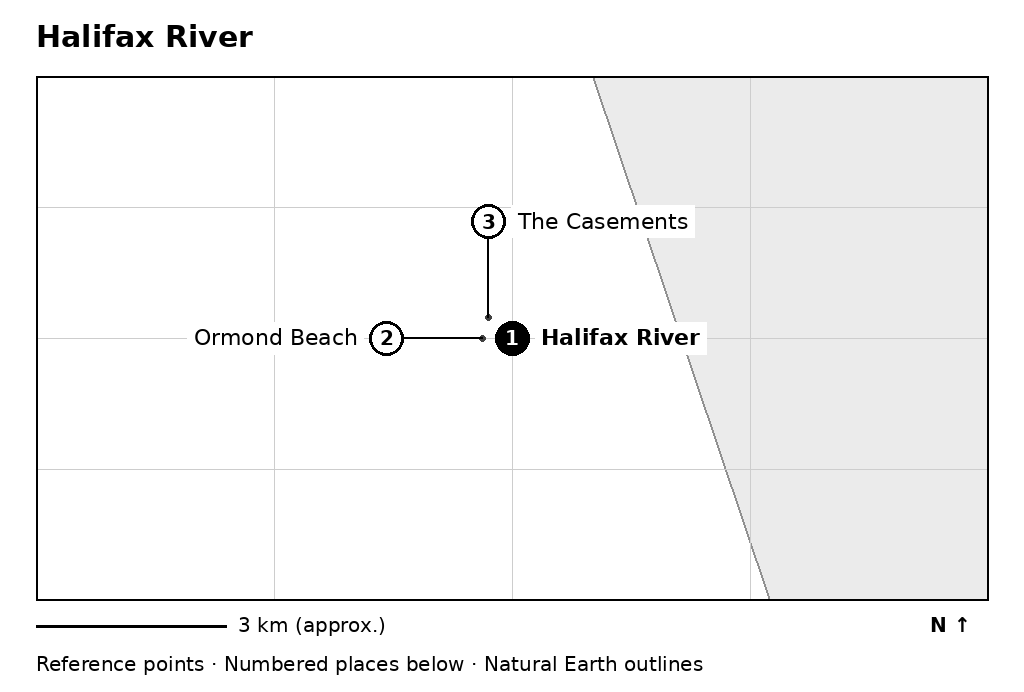 Closer orientation map for Halifax River