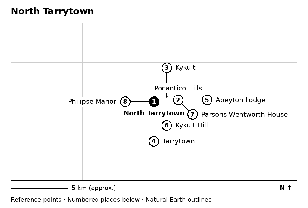 Closer orientation map for North Tarrytown