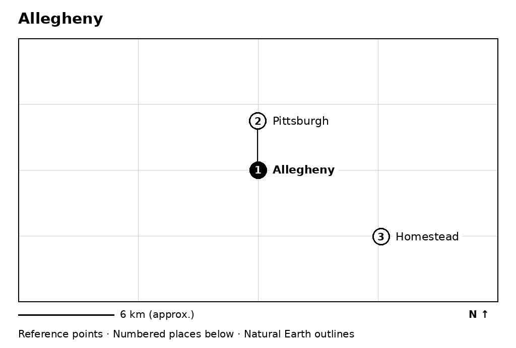 Closer orientation map for Allegheny