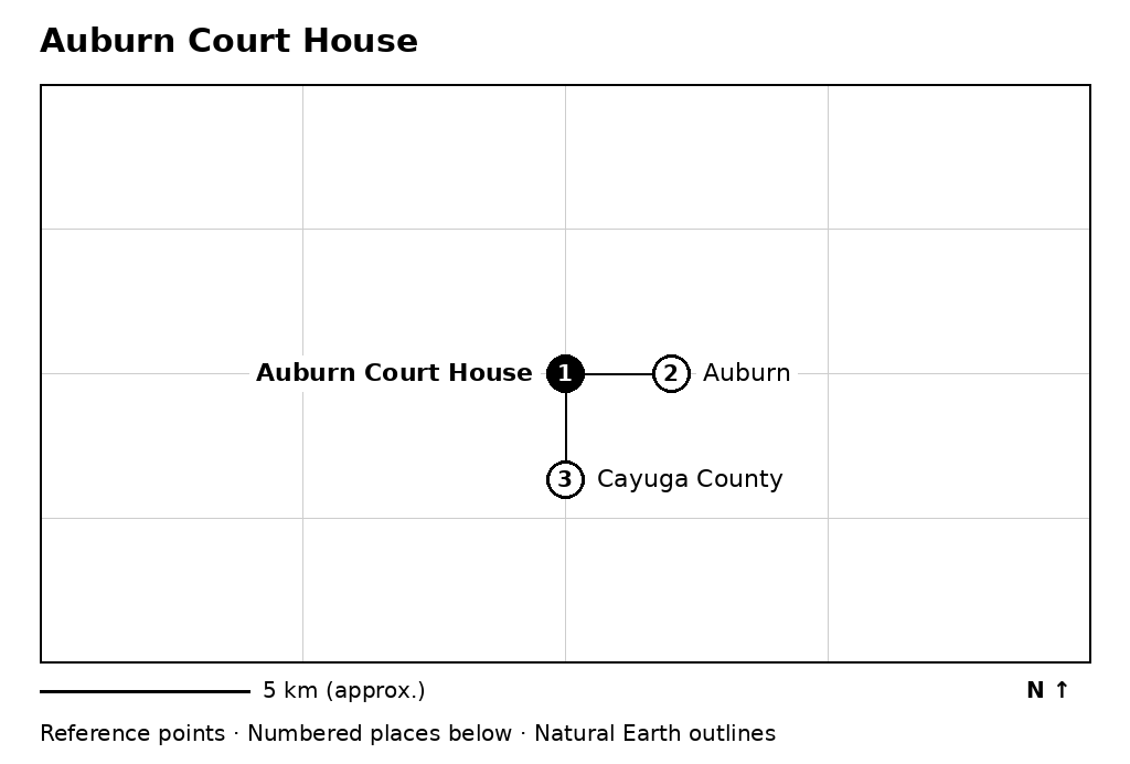 Closer orientation map for Auburn Court House
