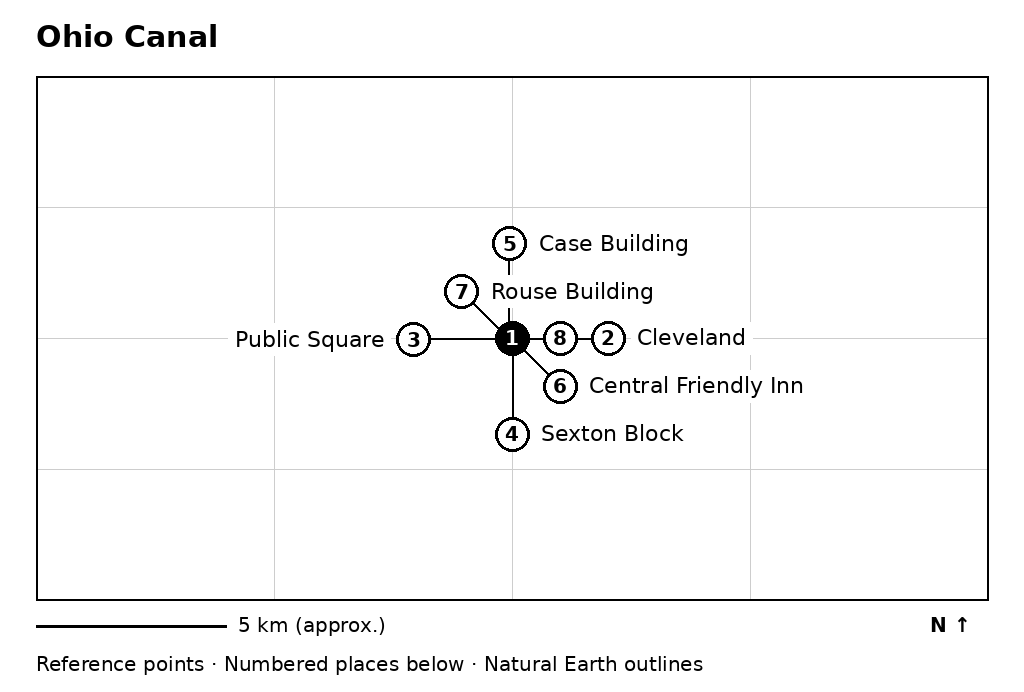 Closer orientation map for Ohio Canal