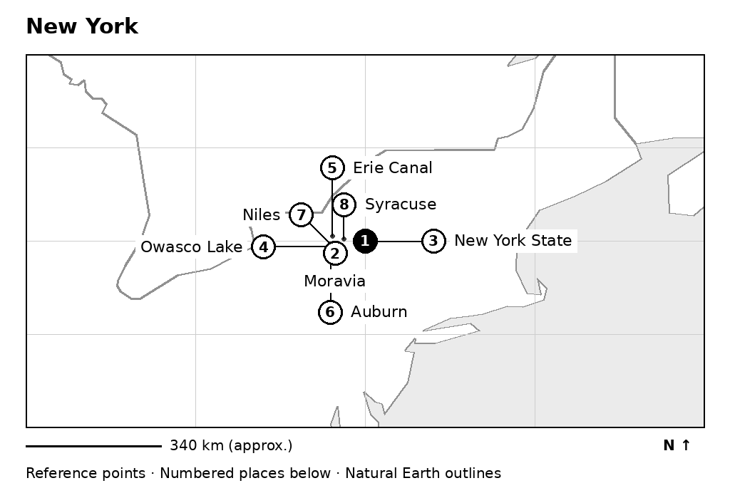 Closer orientation map for New York