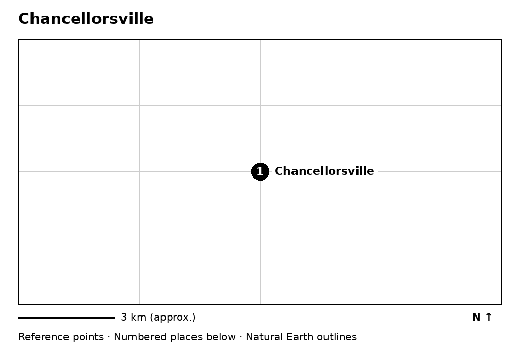 Closer orientation map for Chancellorsville
