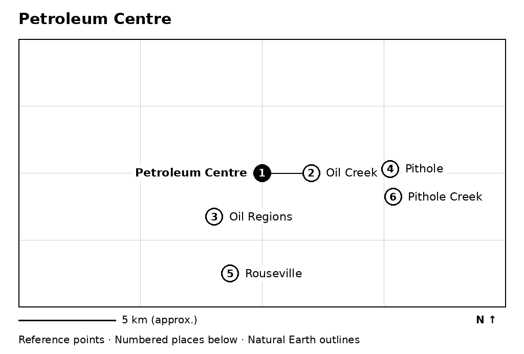 Closer orientation map for Petroleum Centre