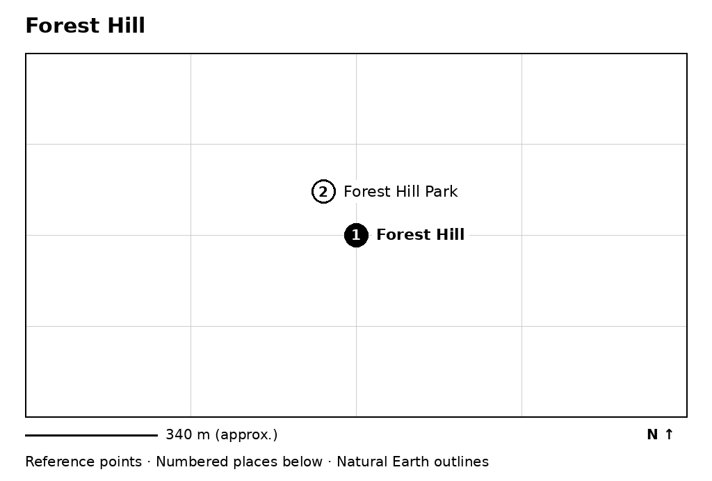 Closer orientation map for Forest Hill