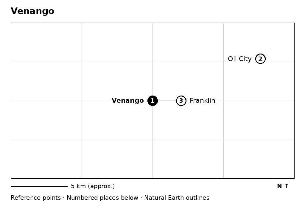 Closer orientation map for Venango