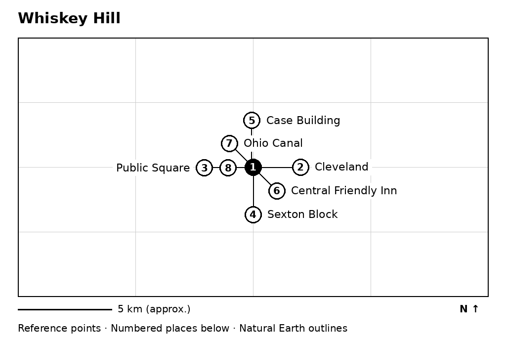 Closer orientation map for Whiskey Hill