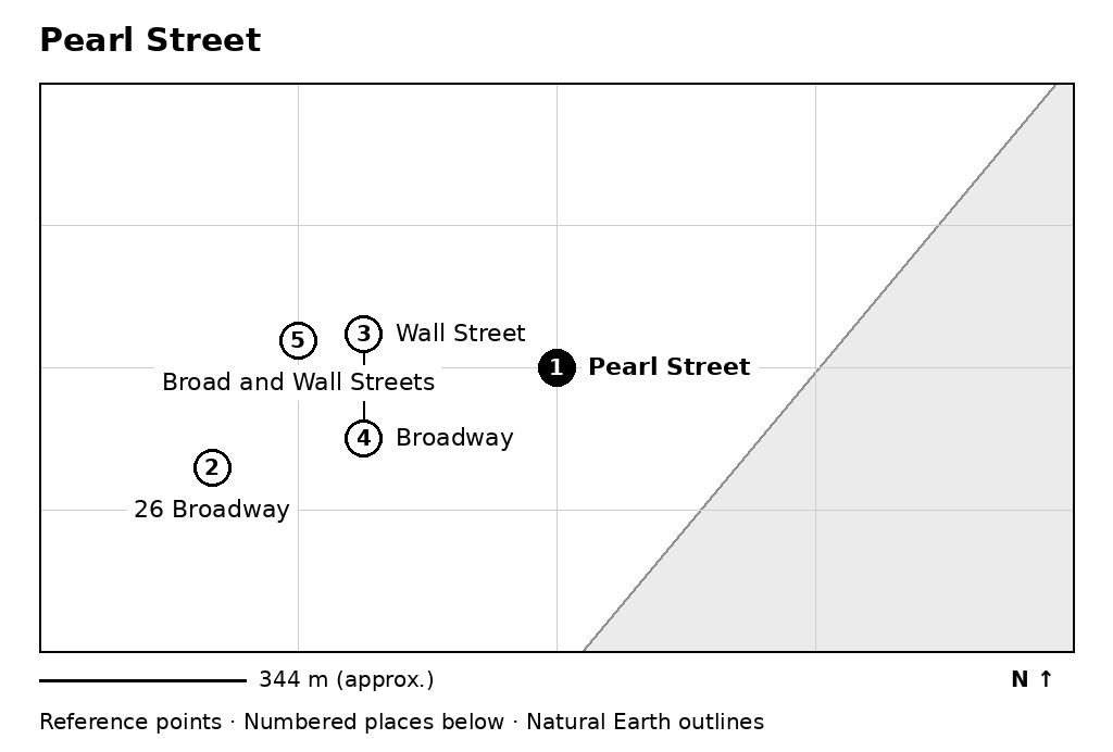 Closer orientation map for Pearl Street