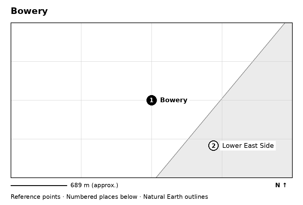 Closer orientation map for Bowery