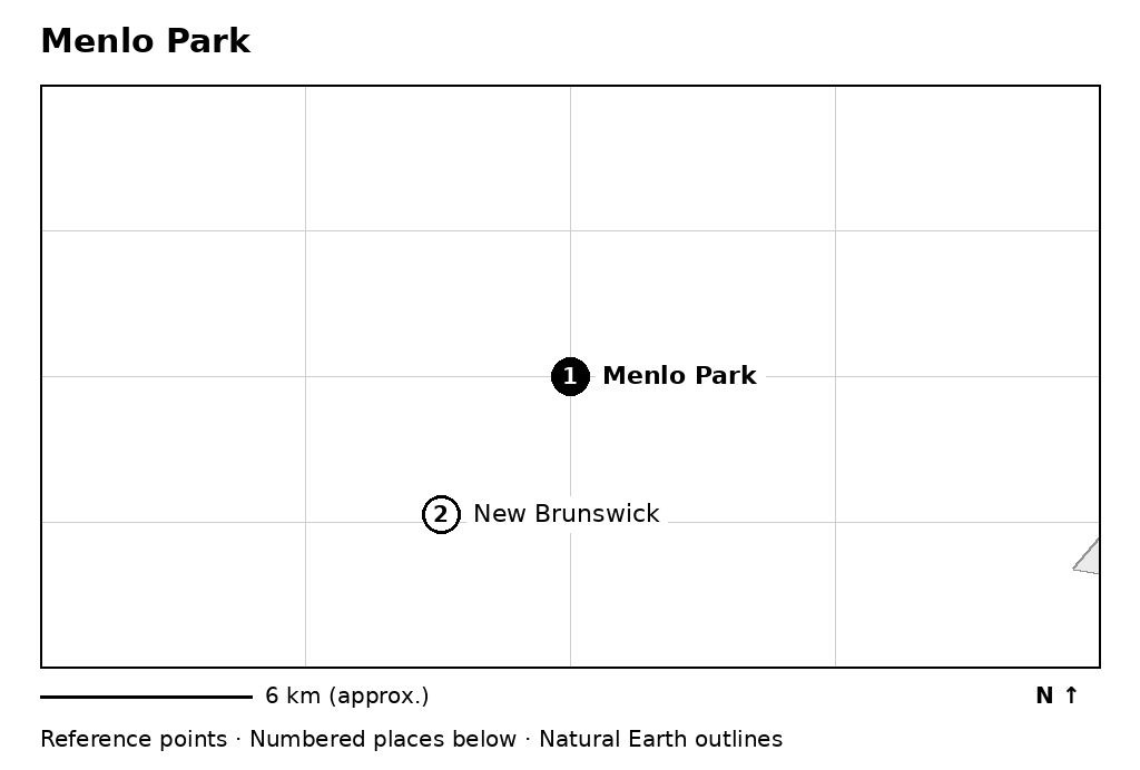 Closer orientation map for Menlo Park