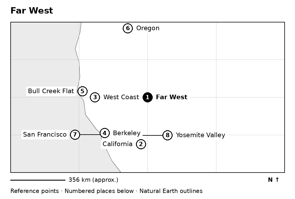 Closer orientation map for Far West