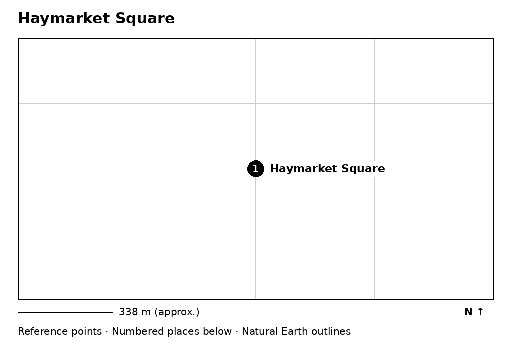 Closer orientation map for Haymarket Square