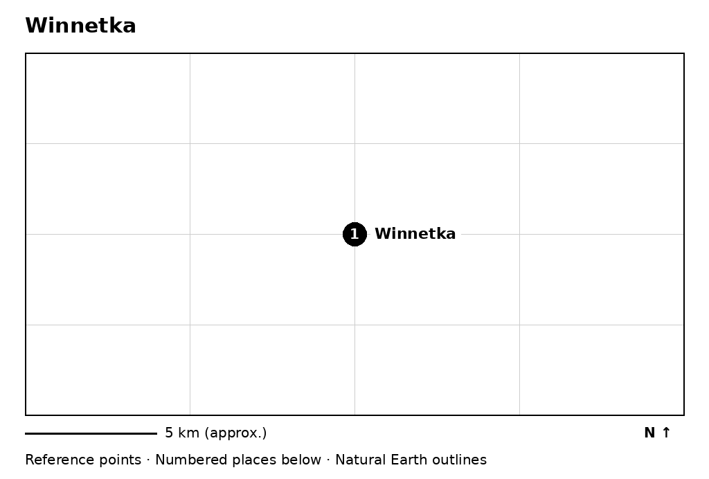 Closer orientation map for Winnetka