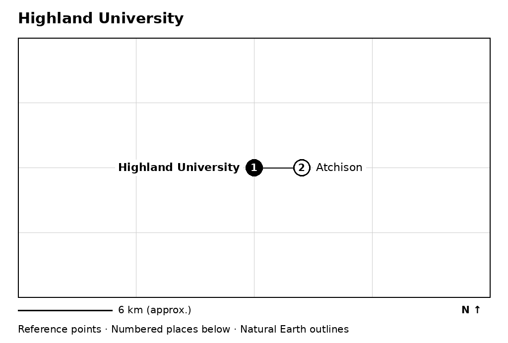 Closer orientation map for Highland University