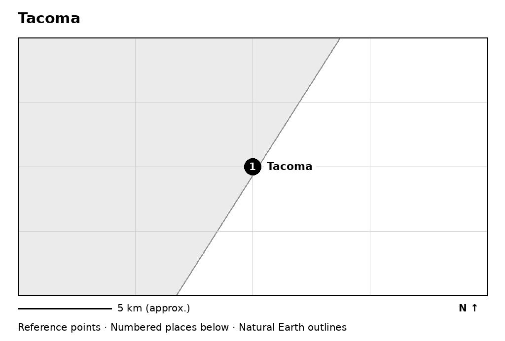 Closer orientation map for Tacoma