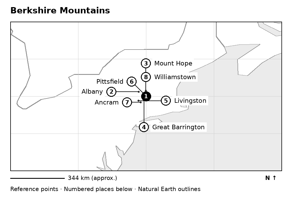 Closer orientation map for Berkshire Mountains