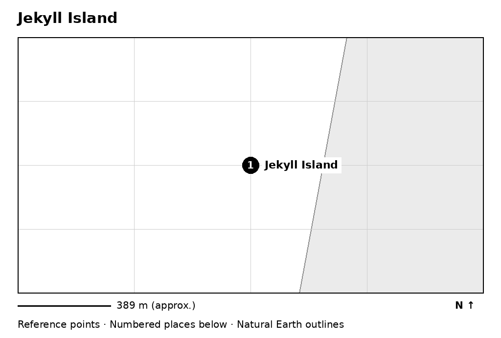 Closer orientation map for Jekyll Island