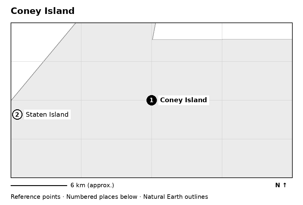 Closer orientation map for Coney Island