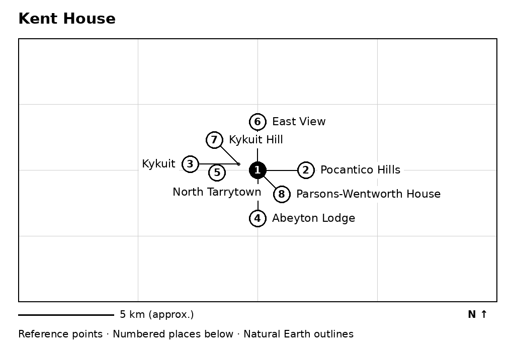 Closer orientation map for Kent House