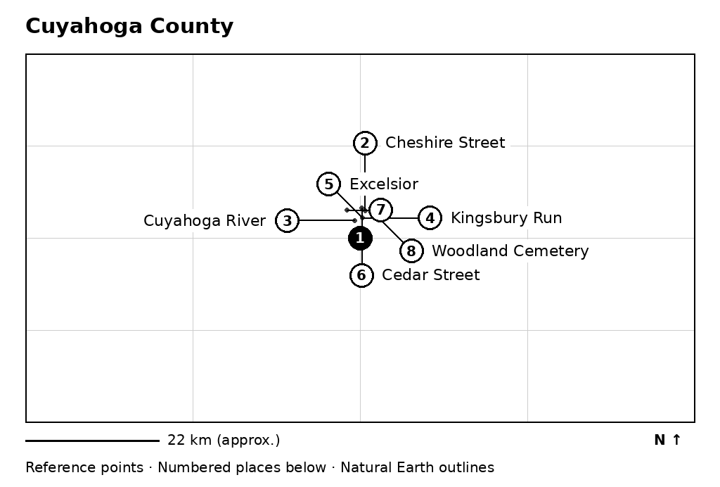 Closer orientation map for Cuyahoga County