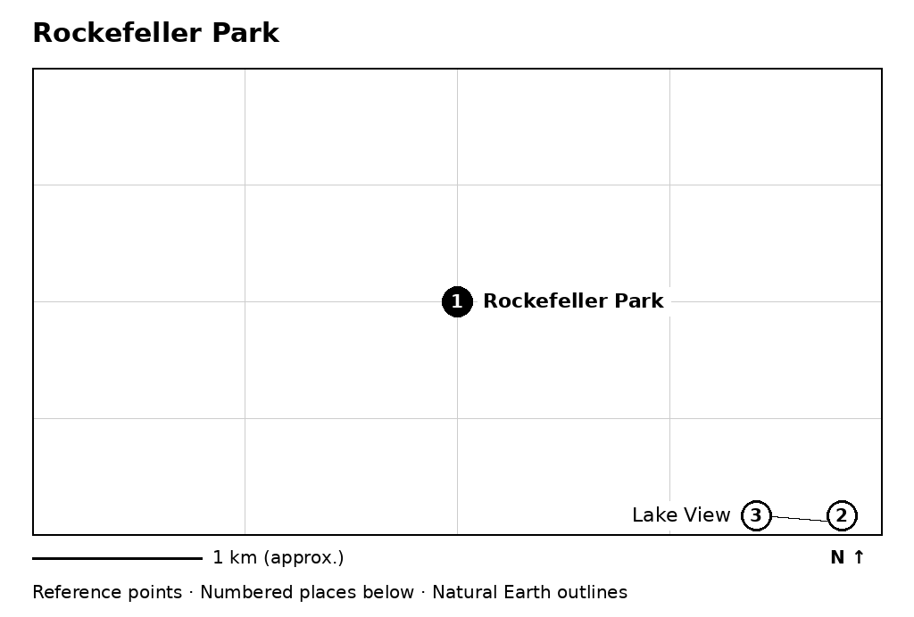 Closer orientation map for Rockefeller Park