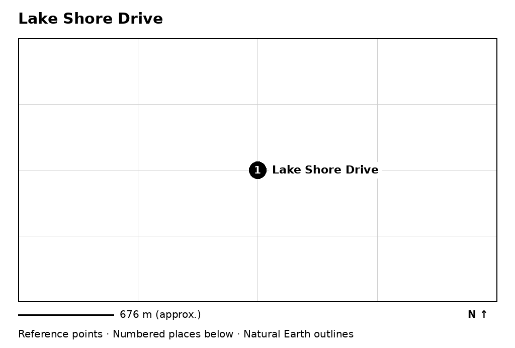 Closer orientation map for Lake Shore Drive