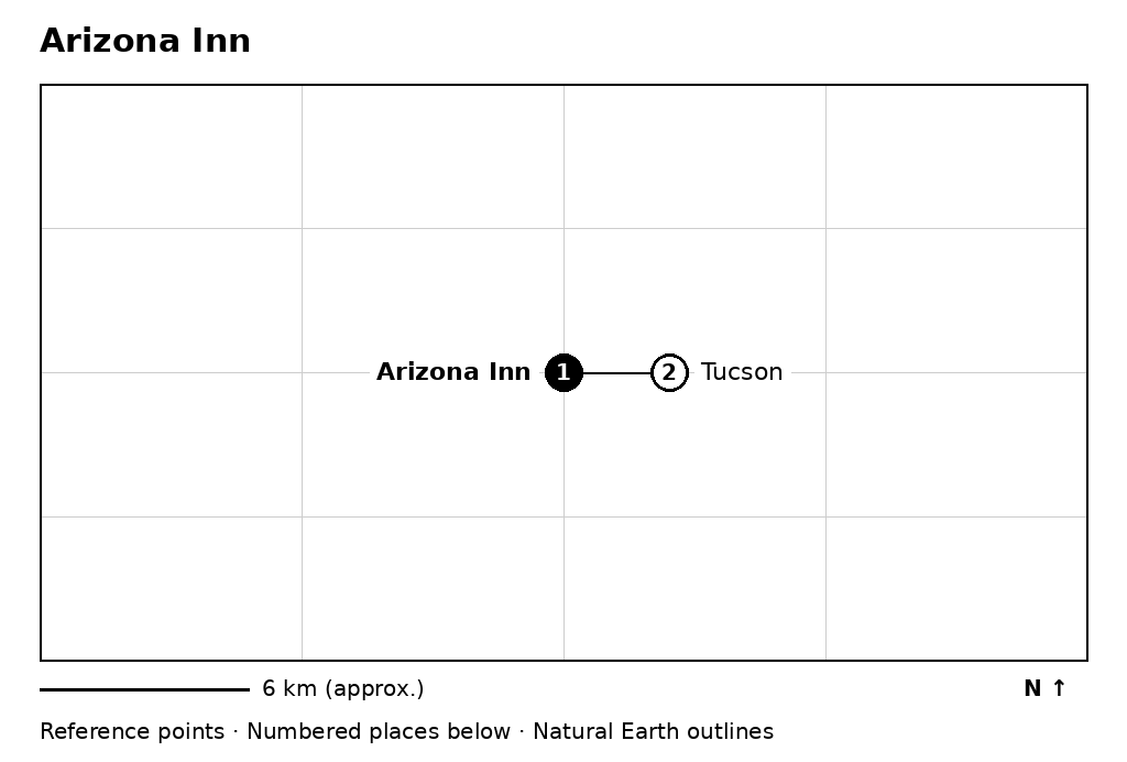 Closer orientation map for Arizona Inn