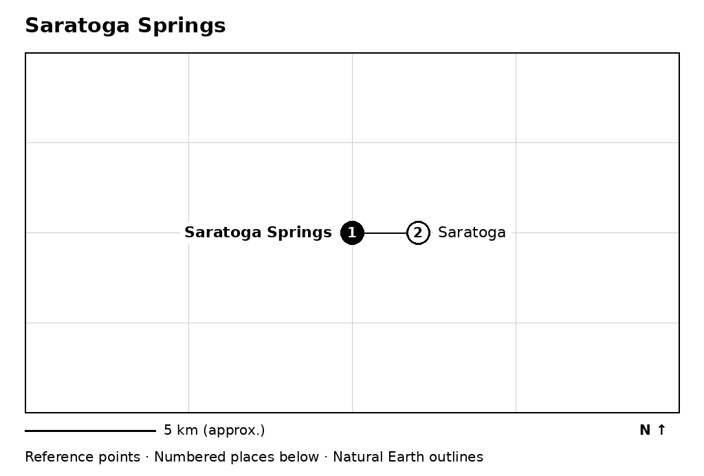 Closer orientation map for Saratoga Springs